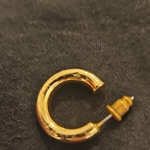 One, Single Gold Hoop Earring